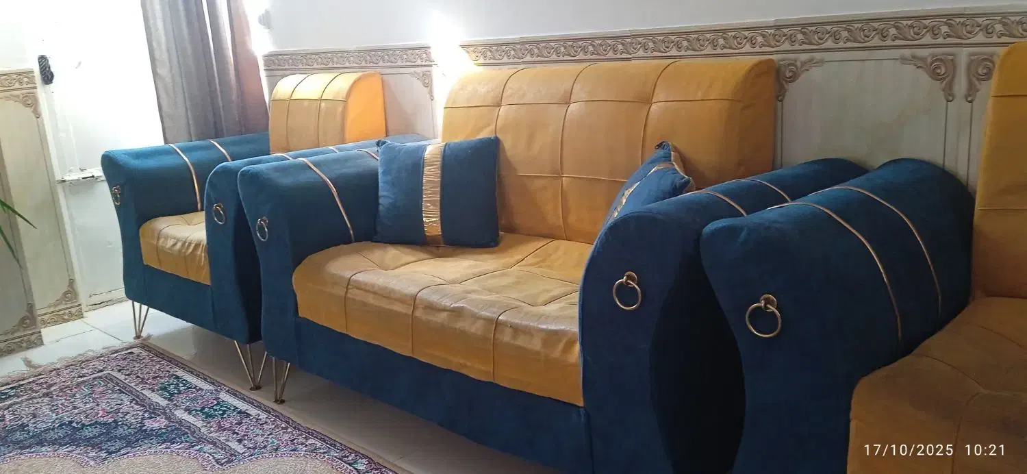 مبل هفت نفره تمیزبدون شکستگی|مبلمان خانگی و میز عسلی|تربت جام, جامرود|دیوار