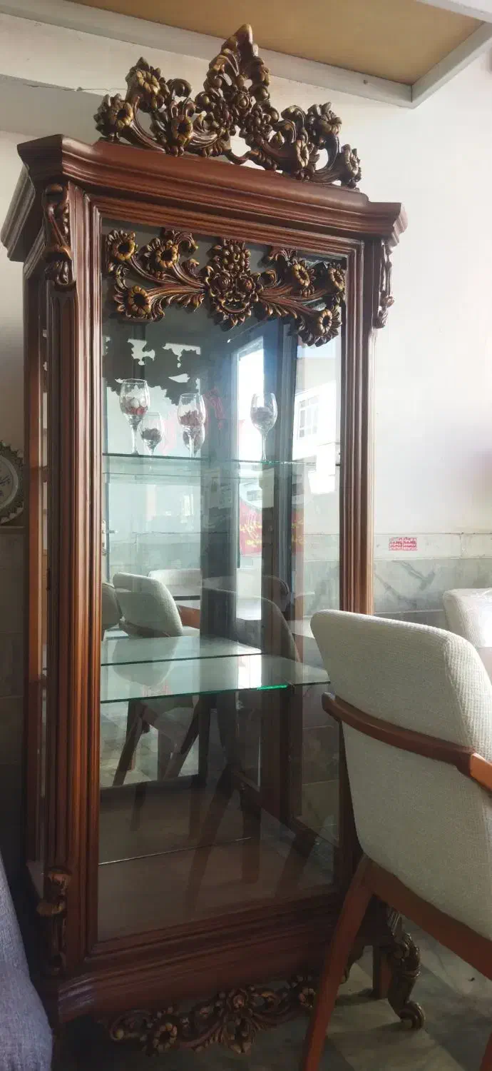 بوفه چوب راش با بهترین رنگ|بوفه، ویترین، کنسول|زنجان, |دیوار