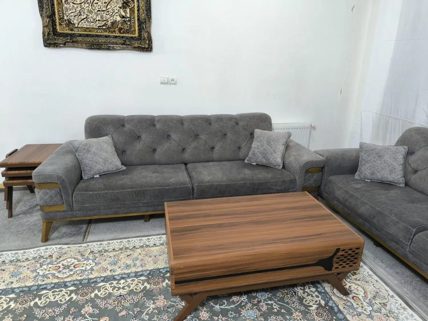 فروش مبل نیوچستر ده نفره همراه با جلو مبلی|مبلمان خانگی و میز عسلی|جوانرود, |دیوار