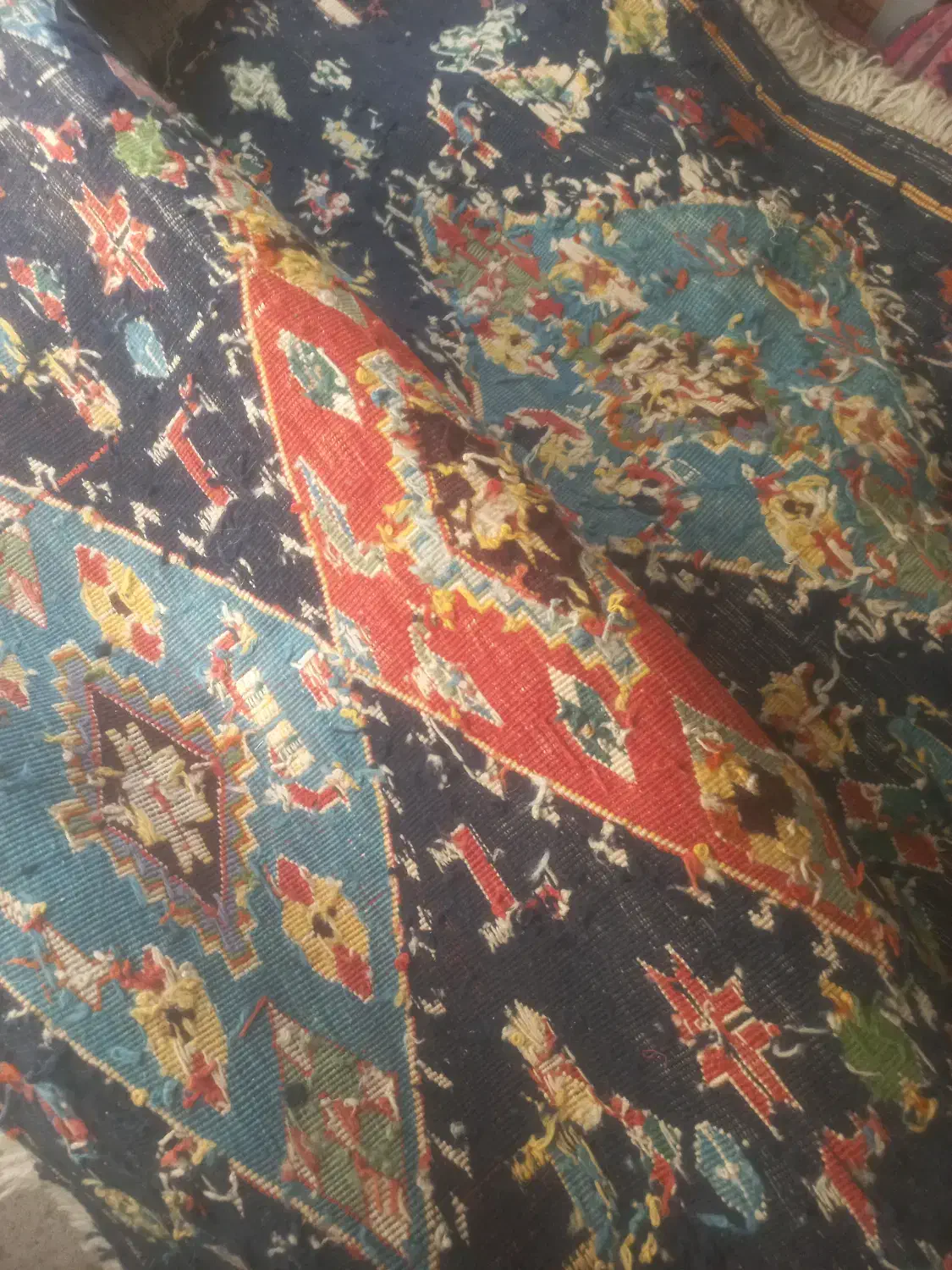 گلیم ورنی|گلیم، جاجیم، گبه|چهاردانگه (تهران), |دیوار