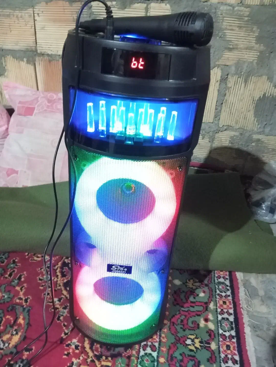 اسپیکر بلوتوثی قابل حمل Sing-e مدل JQS-6221|پخش‌کننده همراه|میانه, |دیوار