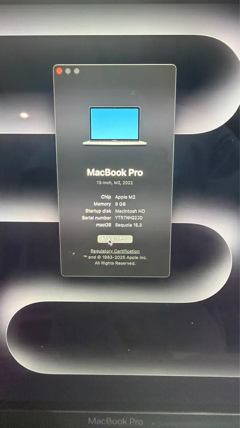 Macbook pro 2022 m2 256gb|رایانه همراه|کرج, عظیمیه|دیوار