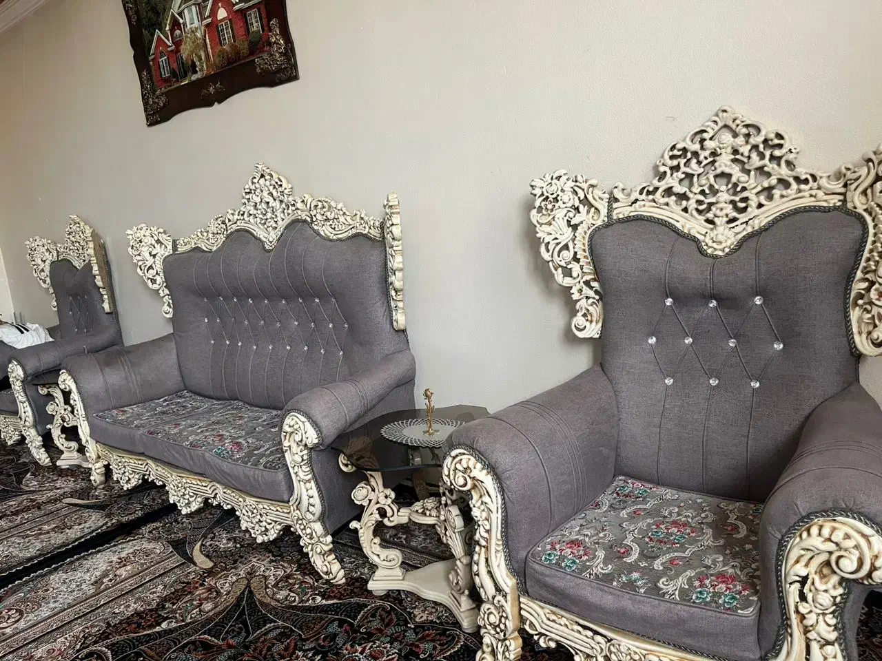 مبل هفت نفره|مبلمان خانگی و میز عسلی|شاهینشهر, خانه کارگر|دیوار