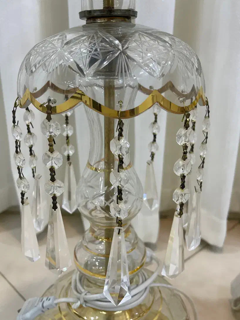 دو عدد شمعدونی کریستالی نو|چراغ خواب و آباژور|تهران, نازیآباد|دیوار