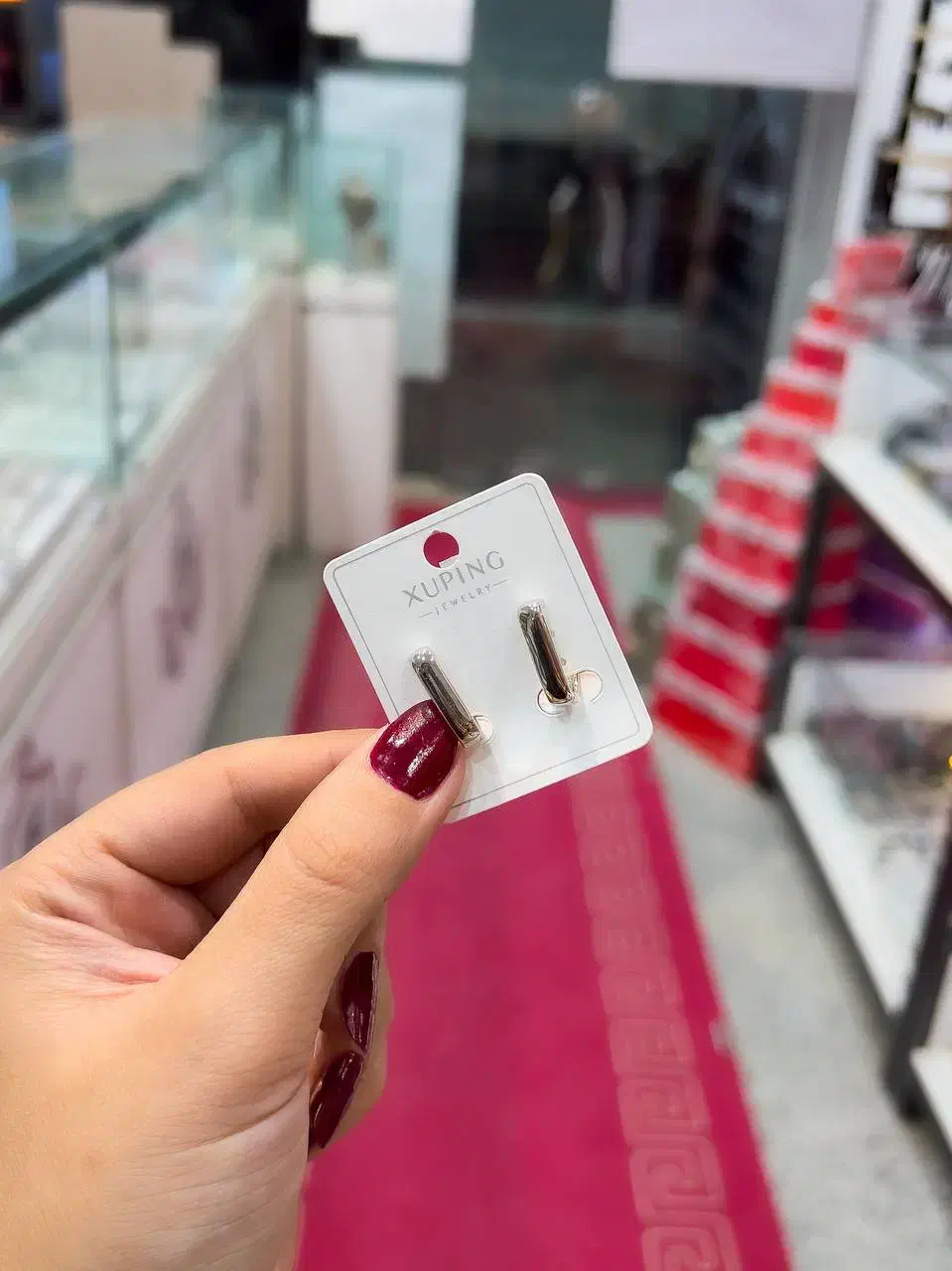 گوشواره ژوپینگ نقره ای اصلی|بدلیجات|نیشابور, دارایی|دیوار