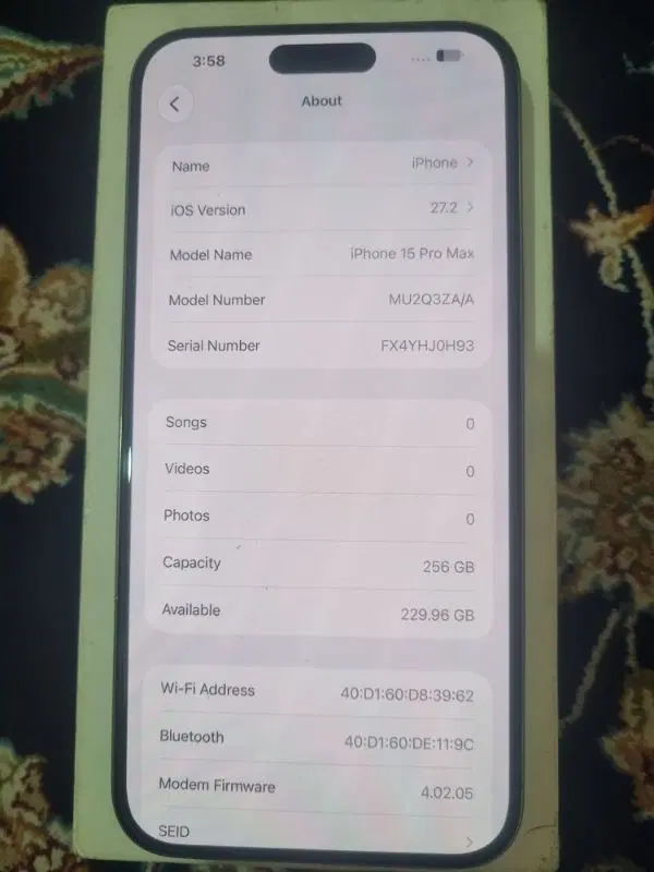 lPHON 15Pro max 256G|موبایل|تهران, تسلیحات|دیوار