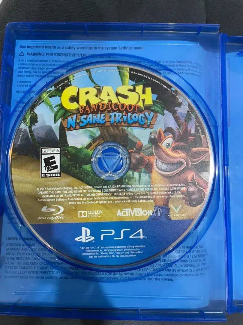 ps4 دیسک بازی crash bandicoot3|کنسول، بازی ویدئویی و آنلاین|هشتگرد, هشتگرد قدیم|دیوار