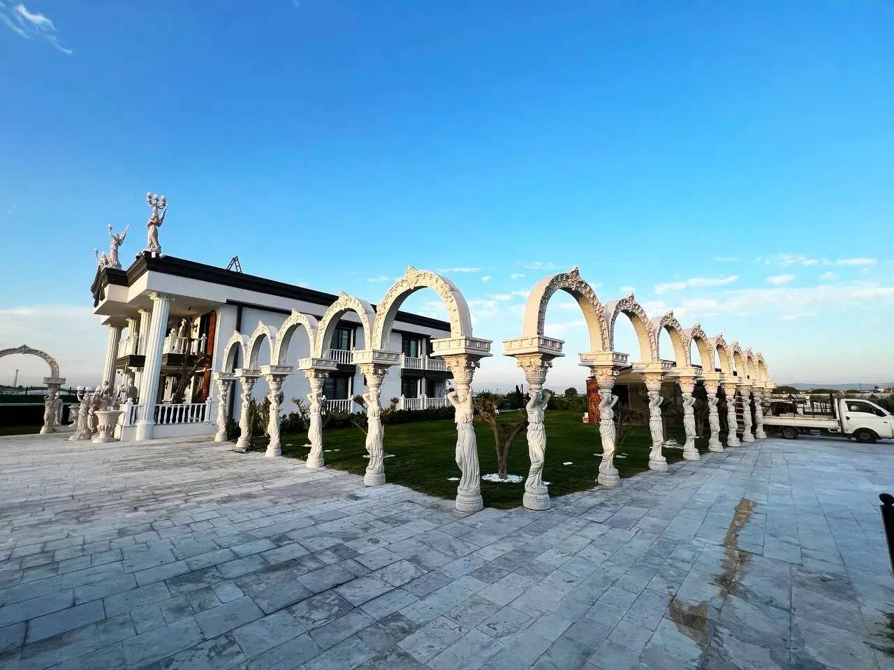 ساخت ورودی و فضای خاص آلاچیق، ستون، نما، آبنما|مصالح و تجهیزات ساختمان|تبریز, |دیوار