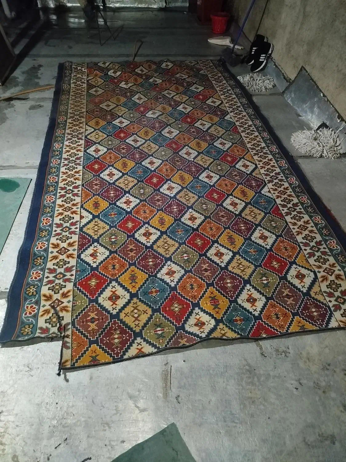 فرش گلیم|گلیم، جاجیم، گبه|پاکدشت, پاکدشت (مامازند)|دیوار