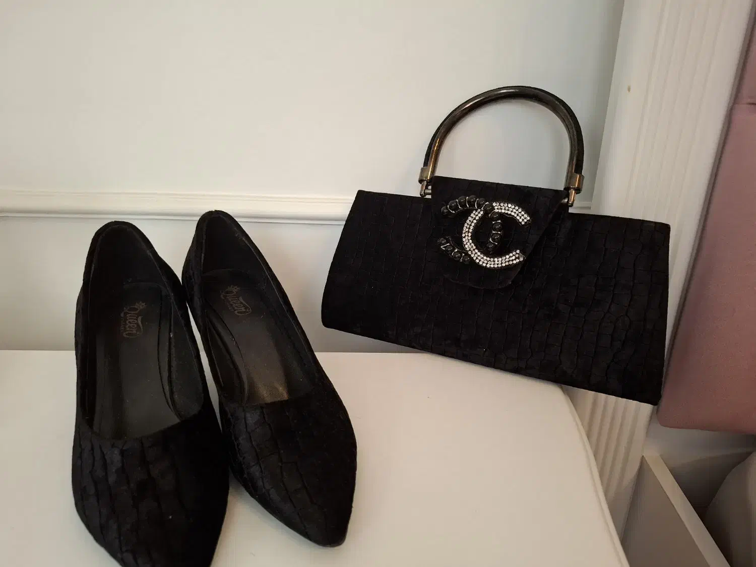 کیف وکفش مجلسی مخمل|کیف، کفش، کمربند|فریمان, |دیوار