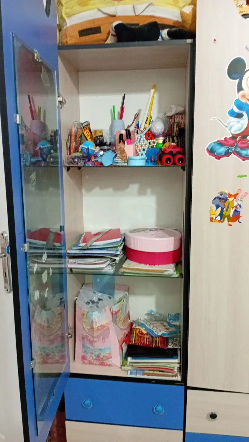 کمد لباس وکتابخانه|اسباب و اثاث بچه|کرمانشاه, |دیوار