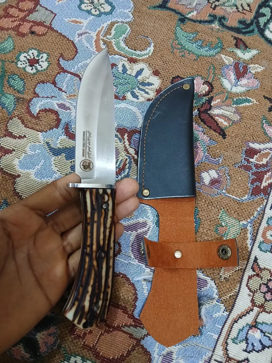 چاقـو استیل ضد زنگ زنجان جنس اصل (محکم و تیـز)|کوهنوردی و کمپینگ|بندرعباس, |دیوار