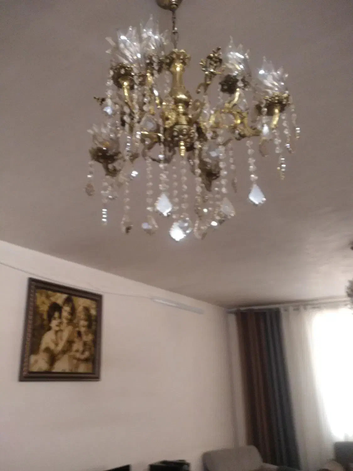 سه عدد لوستر برنز|لوستر و چراغ آویز|ملایر, |دیوار