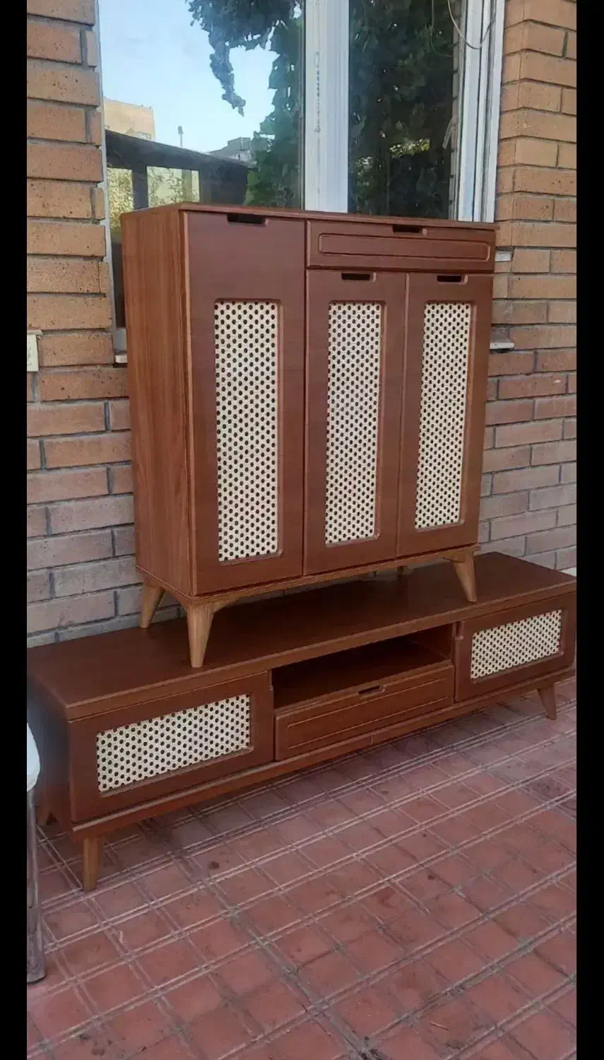 ست اینه کنسول.میز تی وی.جاکفشی.کد ۲۲۵|بوفه، ویترین، کنسول|قدس, شهرقدس|دیوار