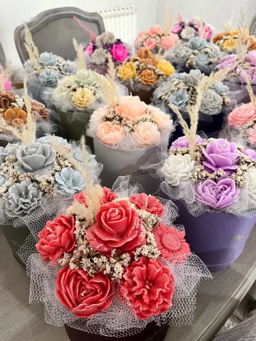 باکس گل شمعی|صنایع دستی و سایر لوازم تزئینی|تهران, گلستان (شهرک راه آهن)|دیوار