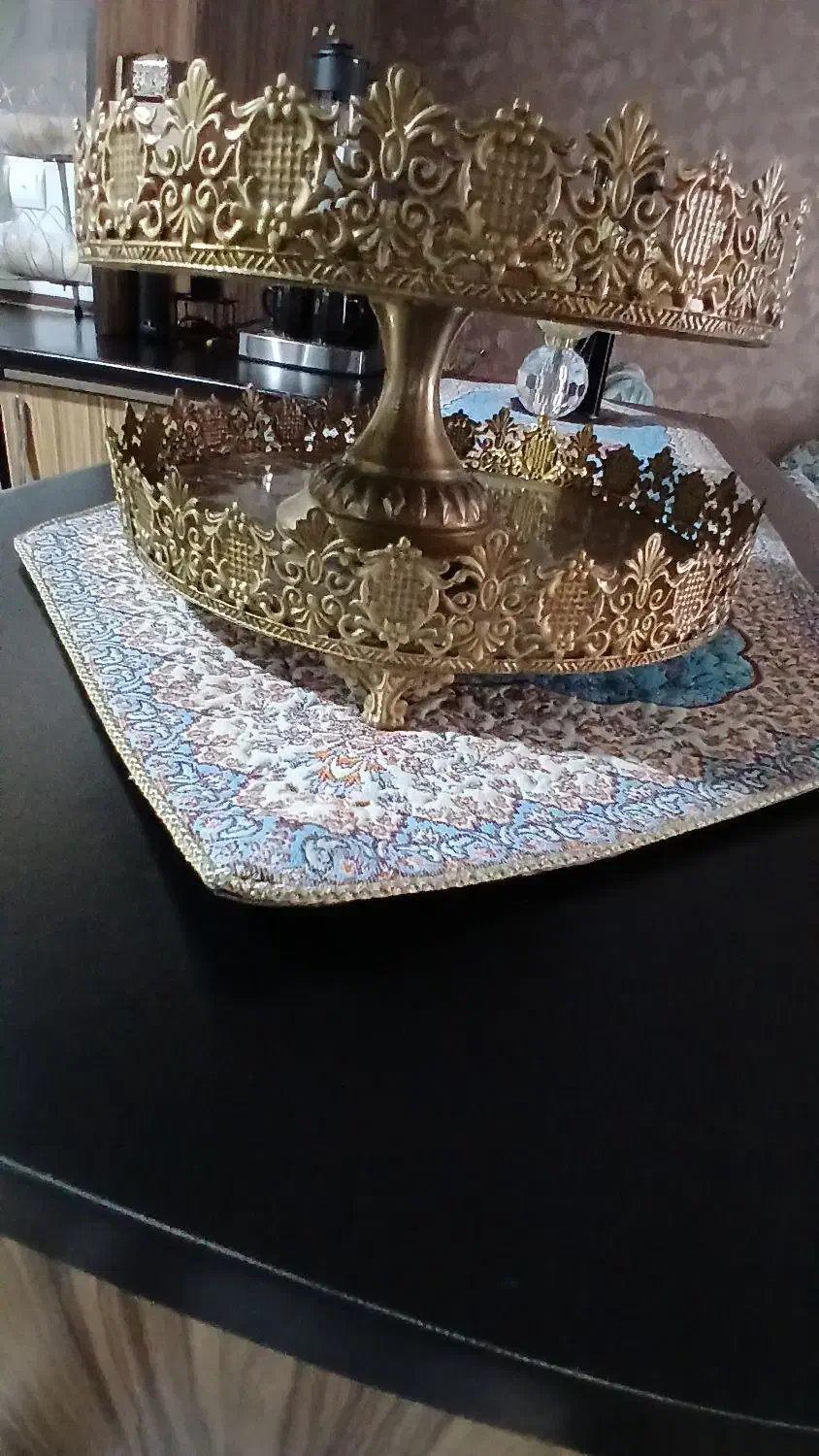 سینی آینه ای وشیرینی خوریباهم۷۰۰ درحدنو|ظروف سرو و پذیرایی|بوئین زهرا, |دیوار