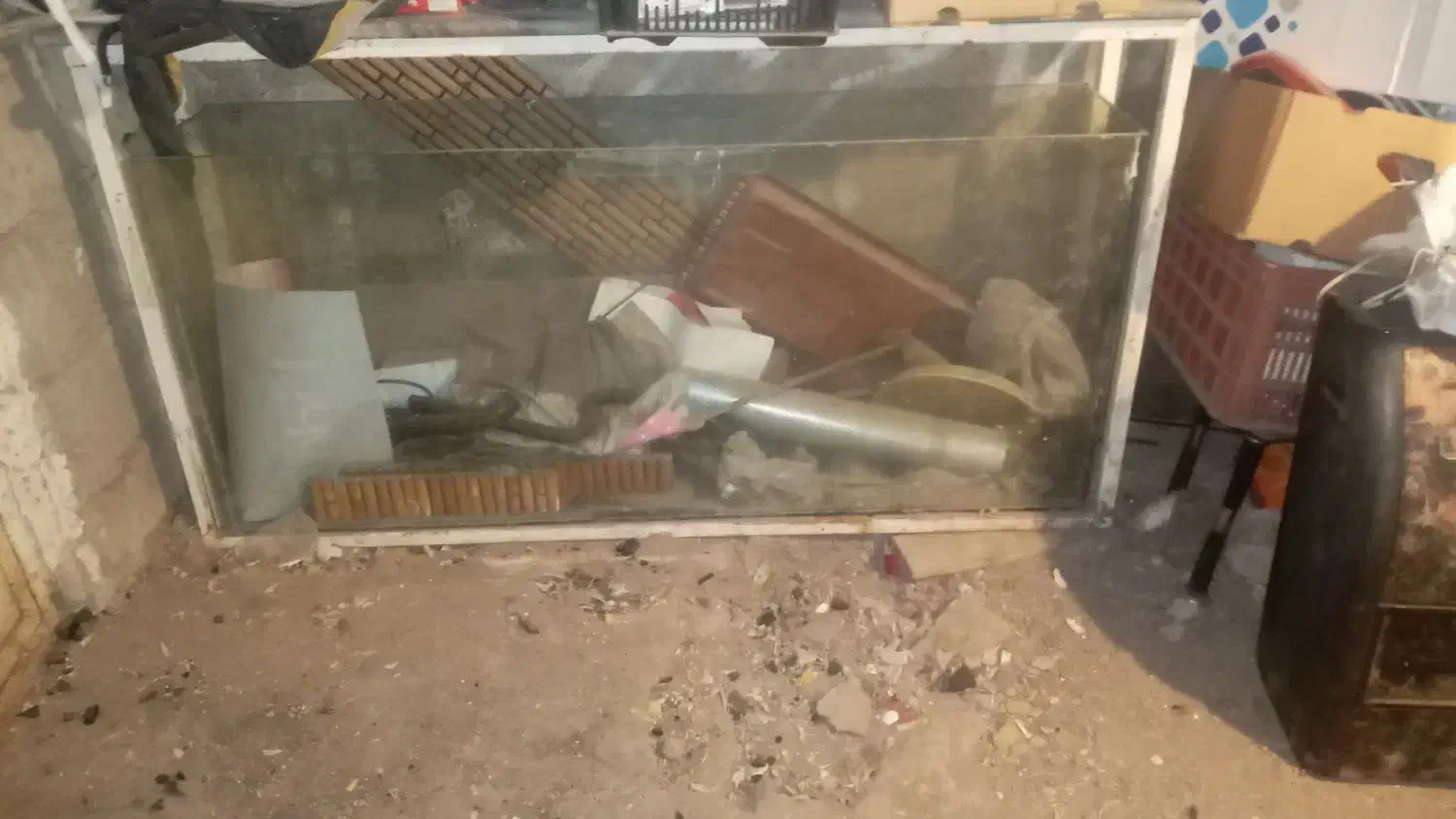 فروش یا معاوضه اکواریم بزرگ|ماهی|میانه, |دیوار