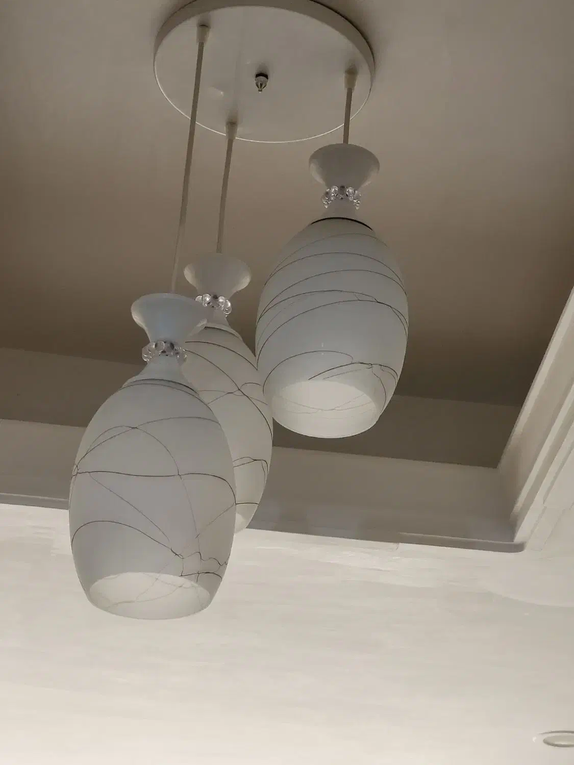 لوستر اشپزخانه ۳شعله|لوستر و چراغ آویز|گلستان (تهران), |دیوار