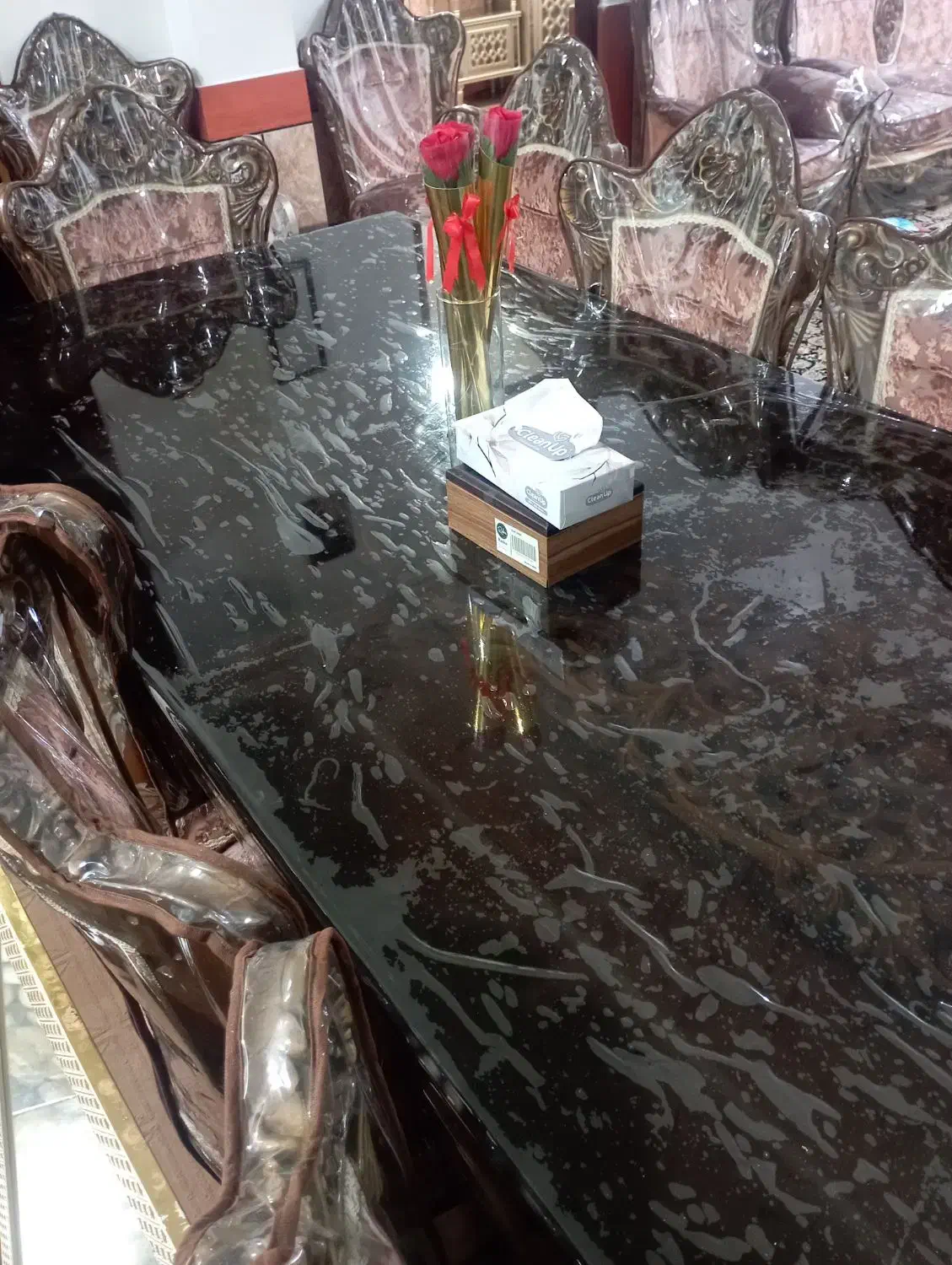 میز ناهار خوری سلطنتی|میز و صندلی غذاخوری|آزادشهر, |دیوار