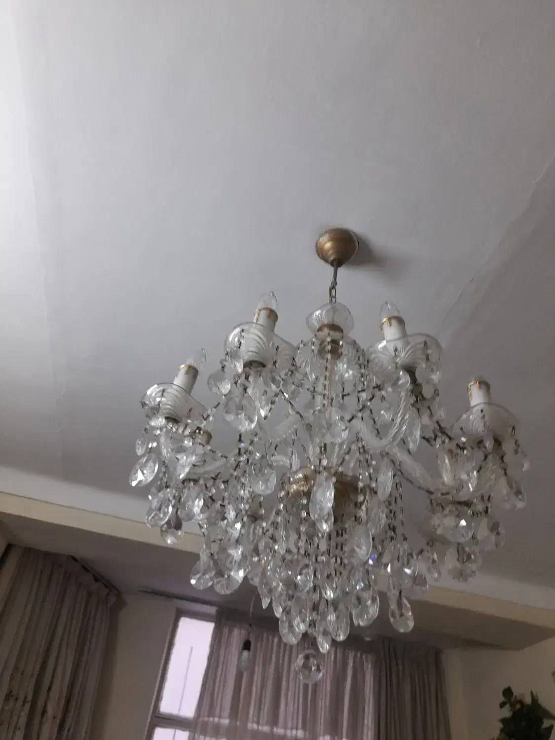 لوستر کریستالی|لوستر و چراغ آویز|تهران, زنجان جنوبی|دیوار