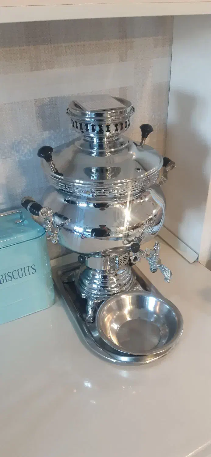 سماور گازی بسیار سالم و کم کارکرد|سماور، چایساز، قهوهساز|قزوین, |دیوار