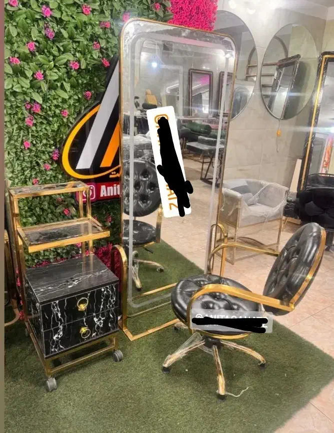 آینه۲۳بکلایت آینه ۵۵قدی استند پاف انتظار پدیکور|آرایشگاه و سالنهای زیبایی|کرج, کرج نو|دیوار