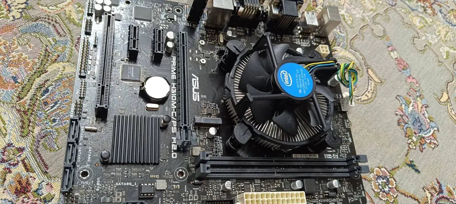 مادربرد ASUS مدل  H310M سی پی یو i3 8100|قطعات و لوازم جانبی رایانه|تهران, کیانشهر|دیوار