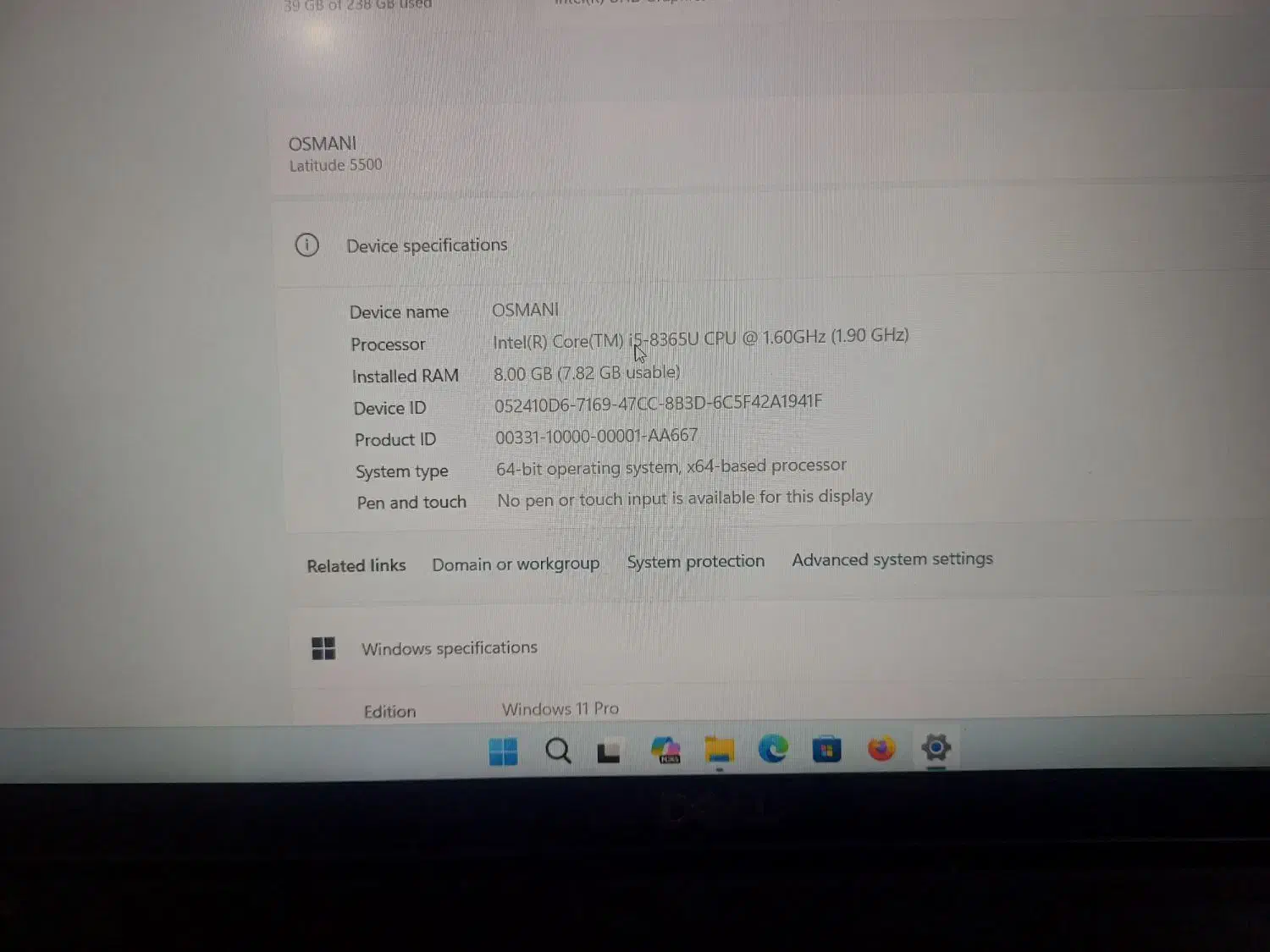 لپ تاب DELL 5500|رایانه همراه|بندر ماهشهر, |دیوار