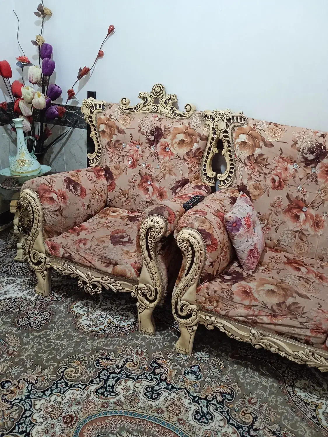 مبل سلطنتی|مبلمان خانگی و میز عسلی|گنبد کاووس, |دیوار