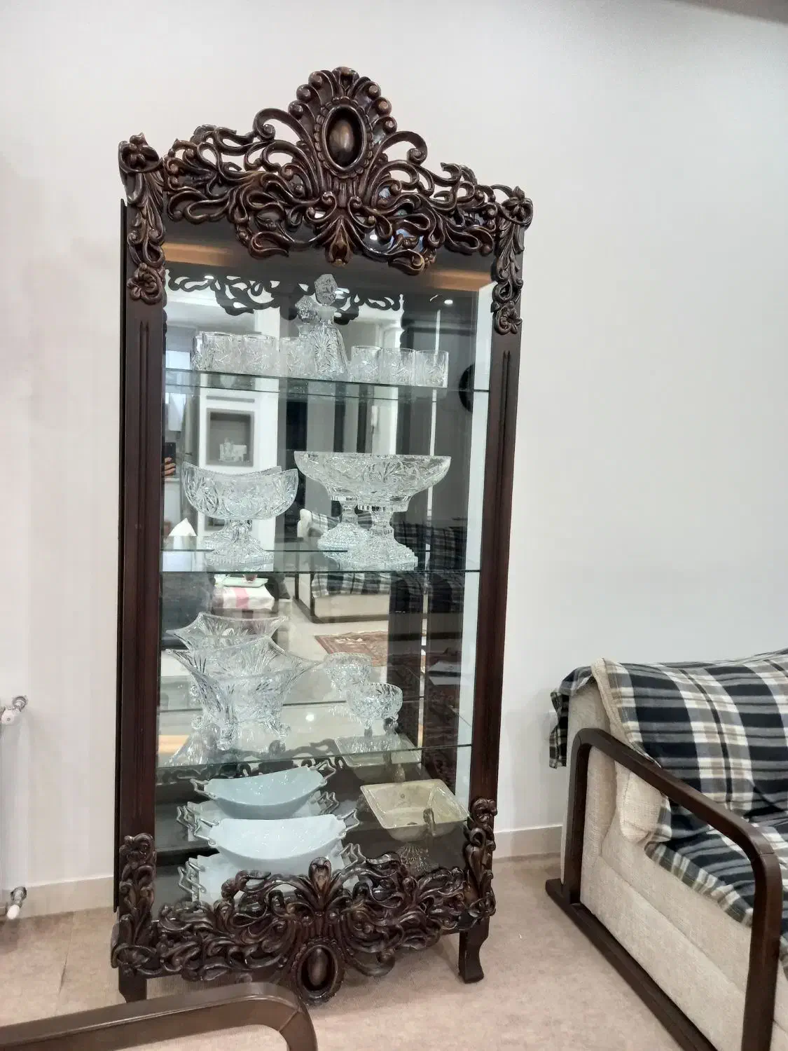 ویترین تمام چوب|بوفه، ویترین، کنسول|ارومیه, |دیوار