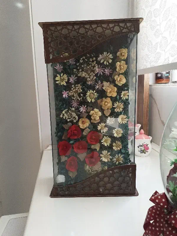 باکس شیشه ای گل|گل مصنوعی|تربت‌حیدریه, حسنی بالا|دیوار