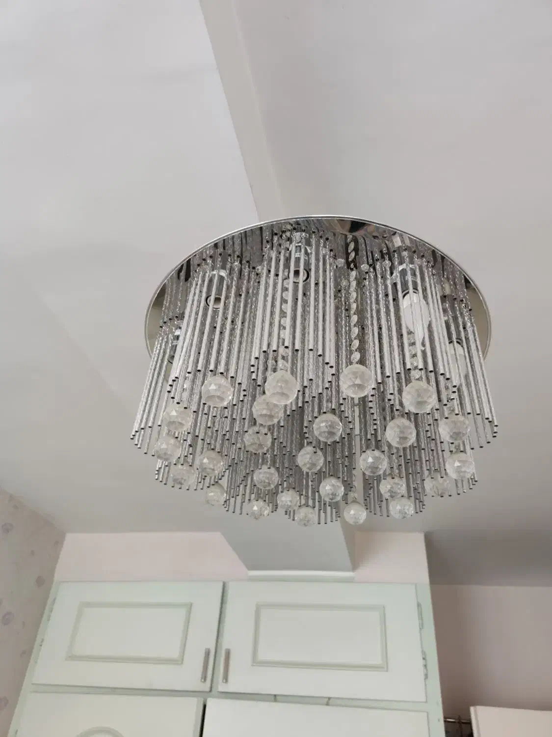 لوستر کریستالی|لوستر و چراغ آویز|زنجان, |دیوار