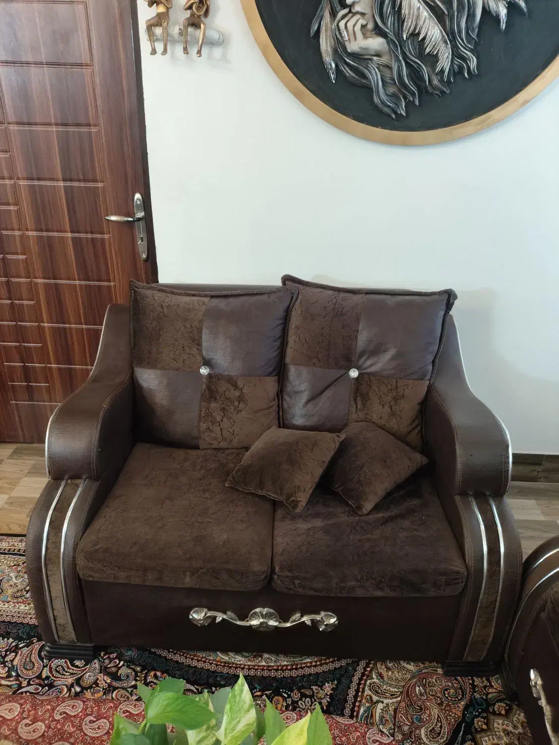 مبل راحتی چرمی|مبلمان خانگی و میز عسلی|نظرآباد, نظرآباد|دیوار