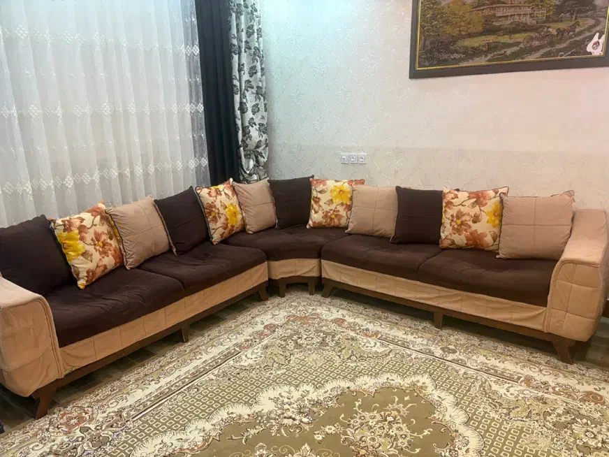 مبلمان ال شرکتی با میزبان|مبلمان خانگی و میز عسلی|تاکستان, |دیوار