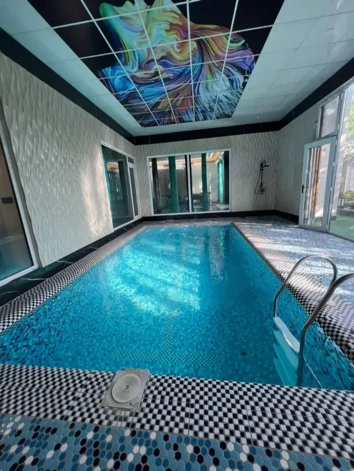 اجاره باغ ویلا استخر ابگرم شهریار امروز موجود|اجارهٔ کوتاهمدت ویلا و باغ|کرج, شهرک بنفشه|دیوار