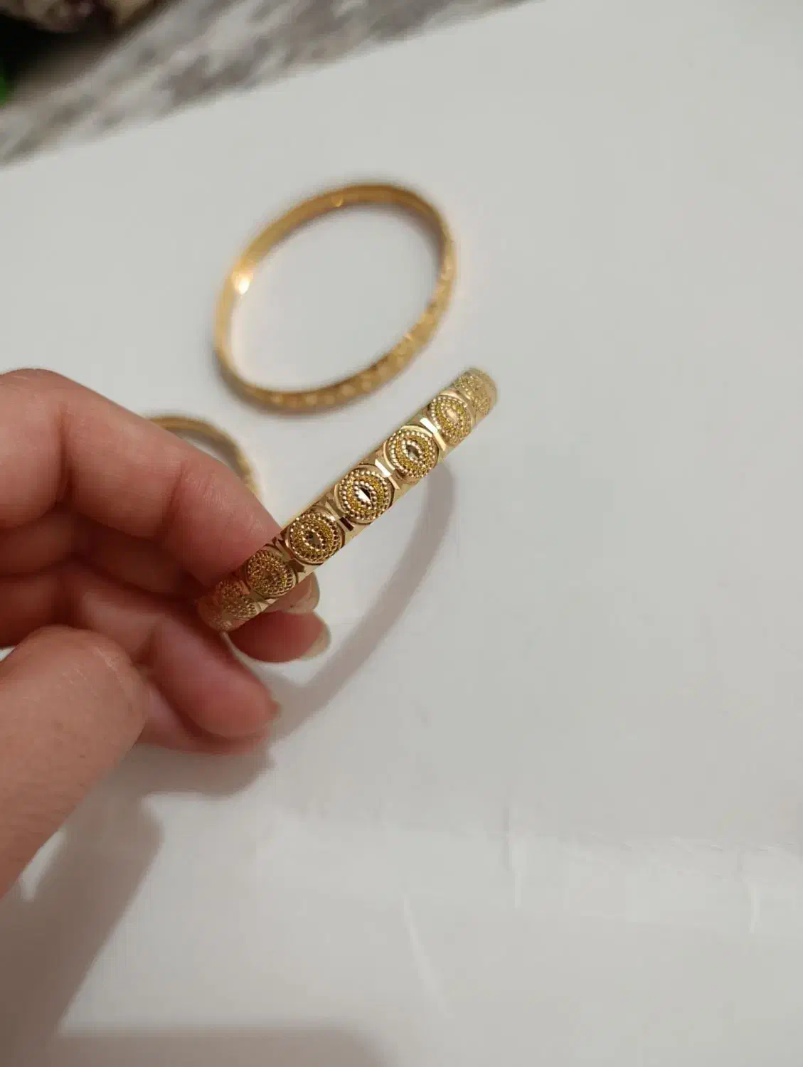 سه عدد النگو نونو سایز ۳ نونو اصلا استفاده نکردم|جواهرات|شوشتر, |دیوار