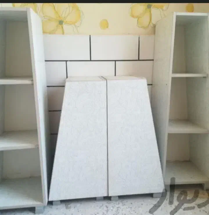 کتابخانه ۴ تیکه‌ یا دکوری بسیار زیبا فروش فوری|کتابخانه، شلف، قفسه‌های دیواری|دزفول, |دیوار