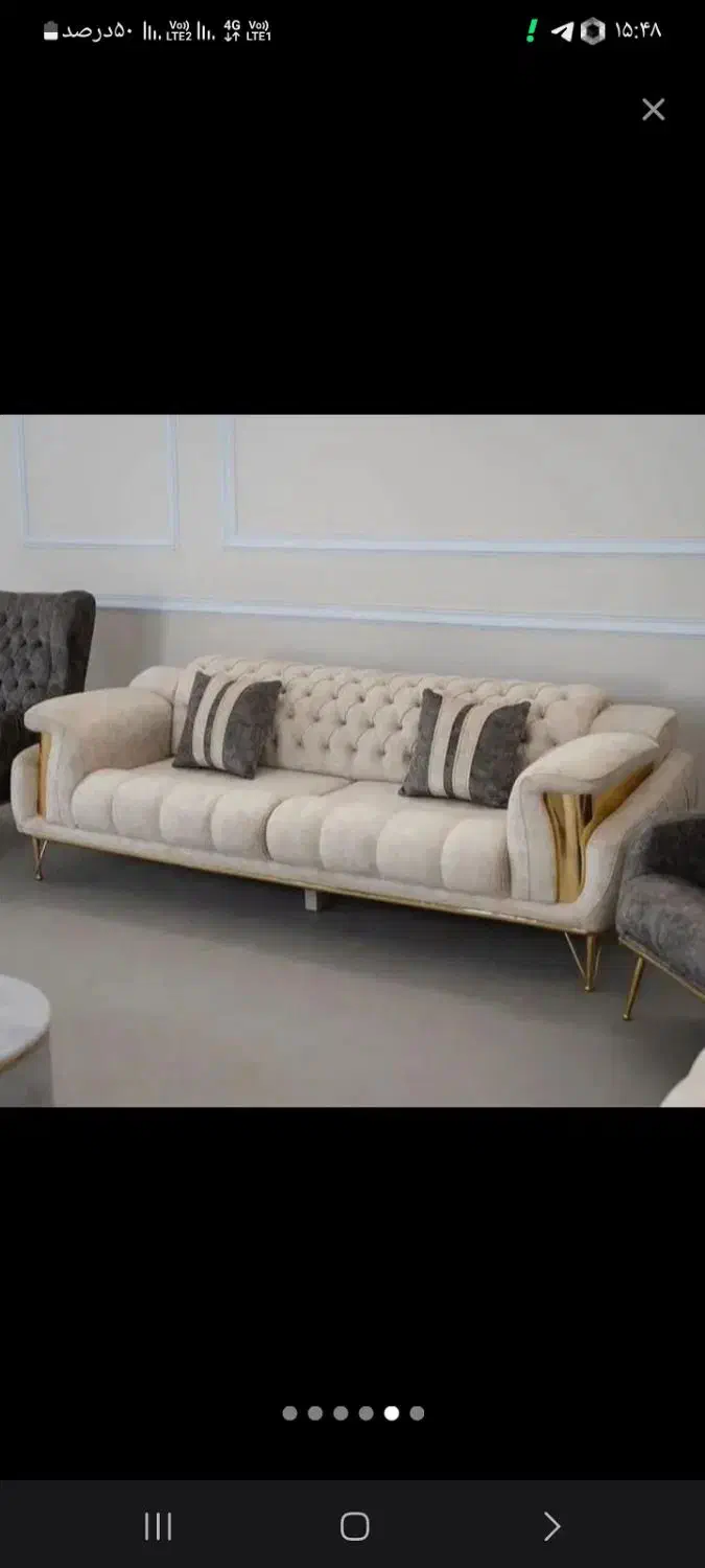 مبل نیم ست فروشی|مبلمان خانگی و میز عسلی|بومهن, |دیوار