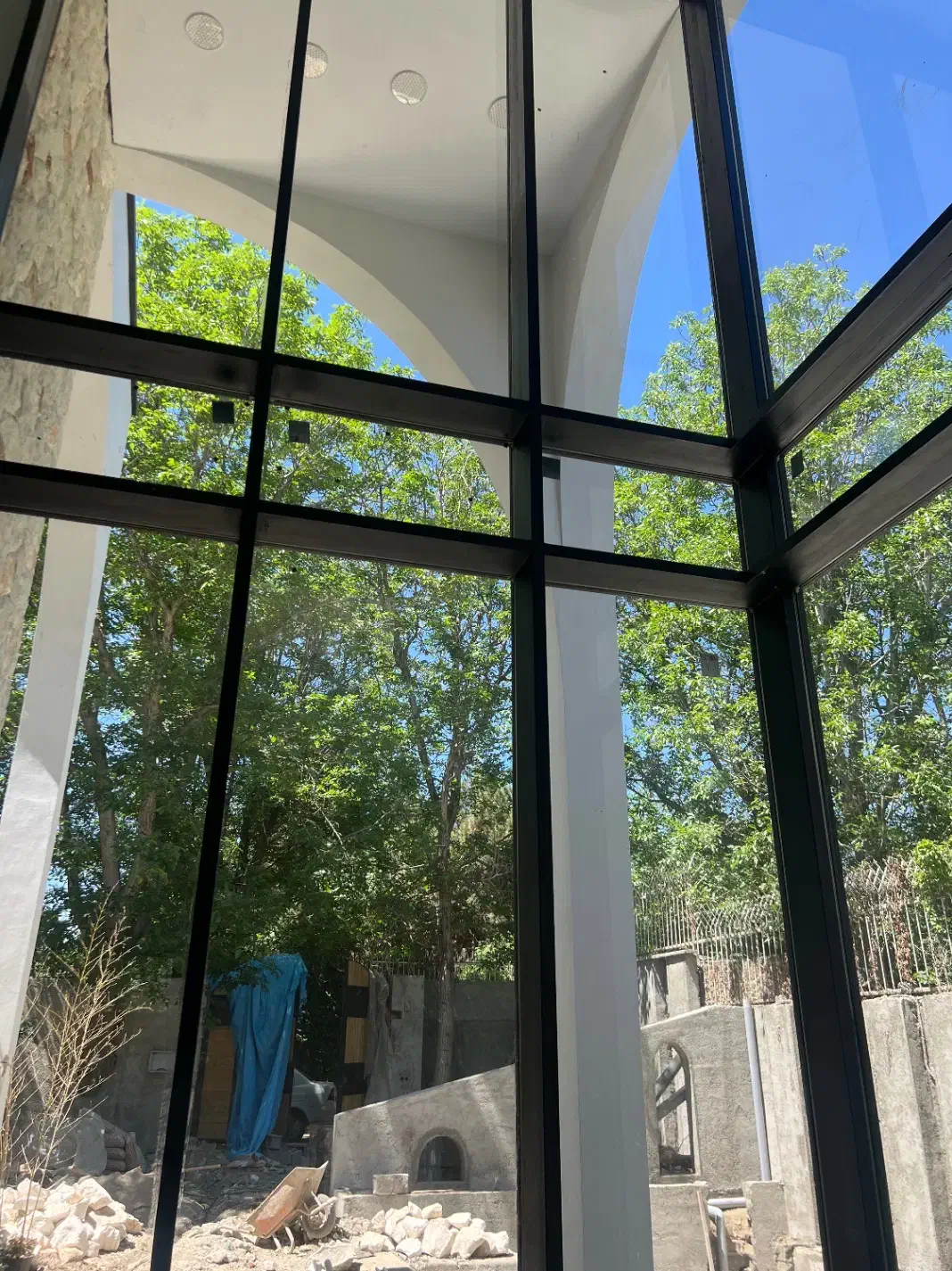 شیشه سکوریت کرتین وال نمای مدرن (مستقم از کارخانه)|خدمات پیشه و مهارت|کرج, بازار آهن|دیوار