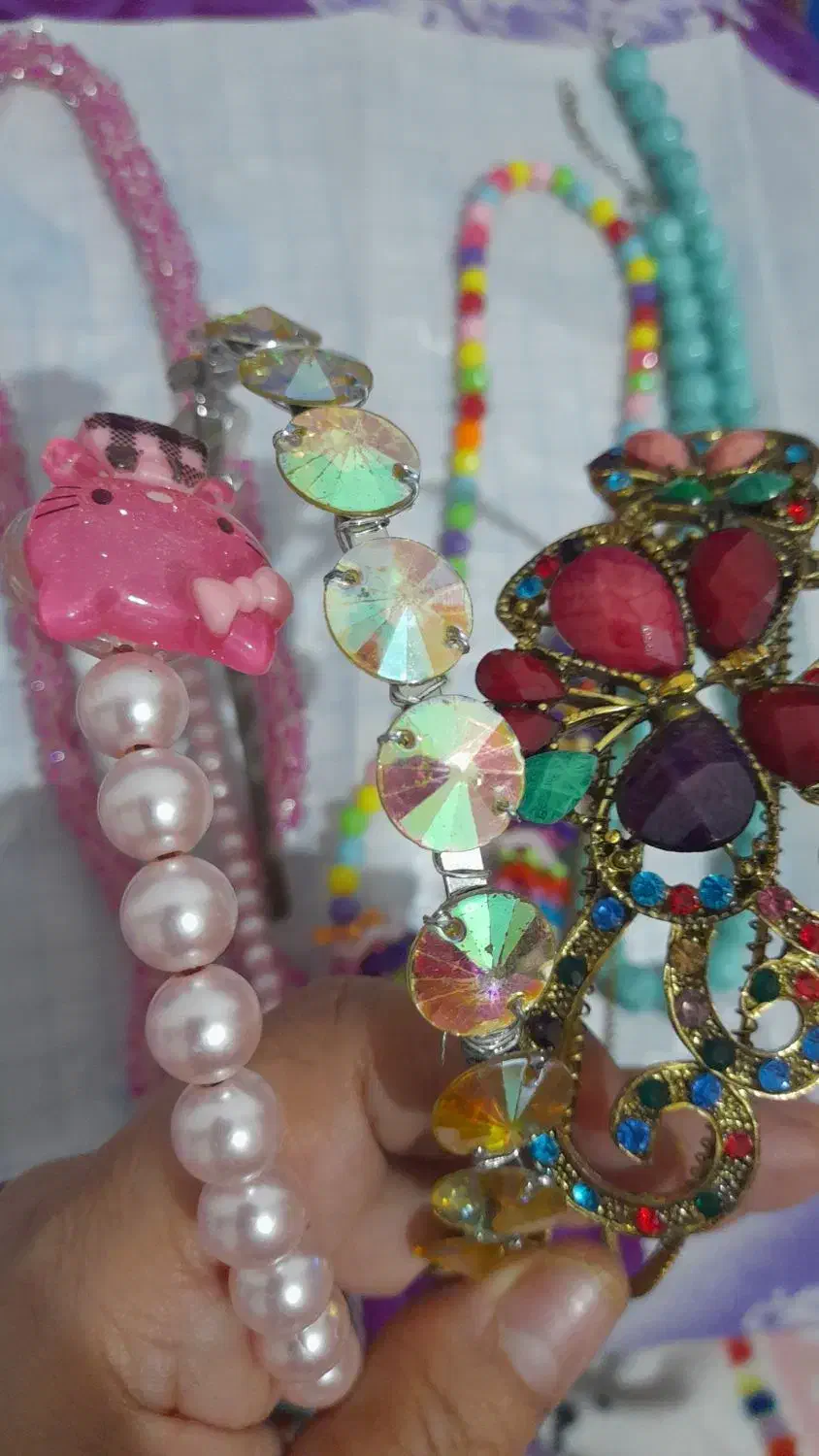 تل موی سرو گردنبند دخترانه|بدلیجات|سنندج, |دیوار