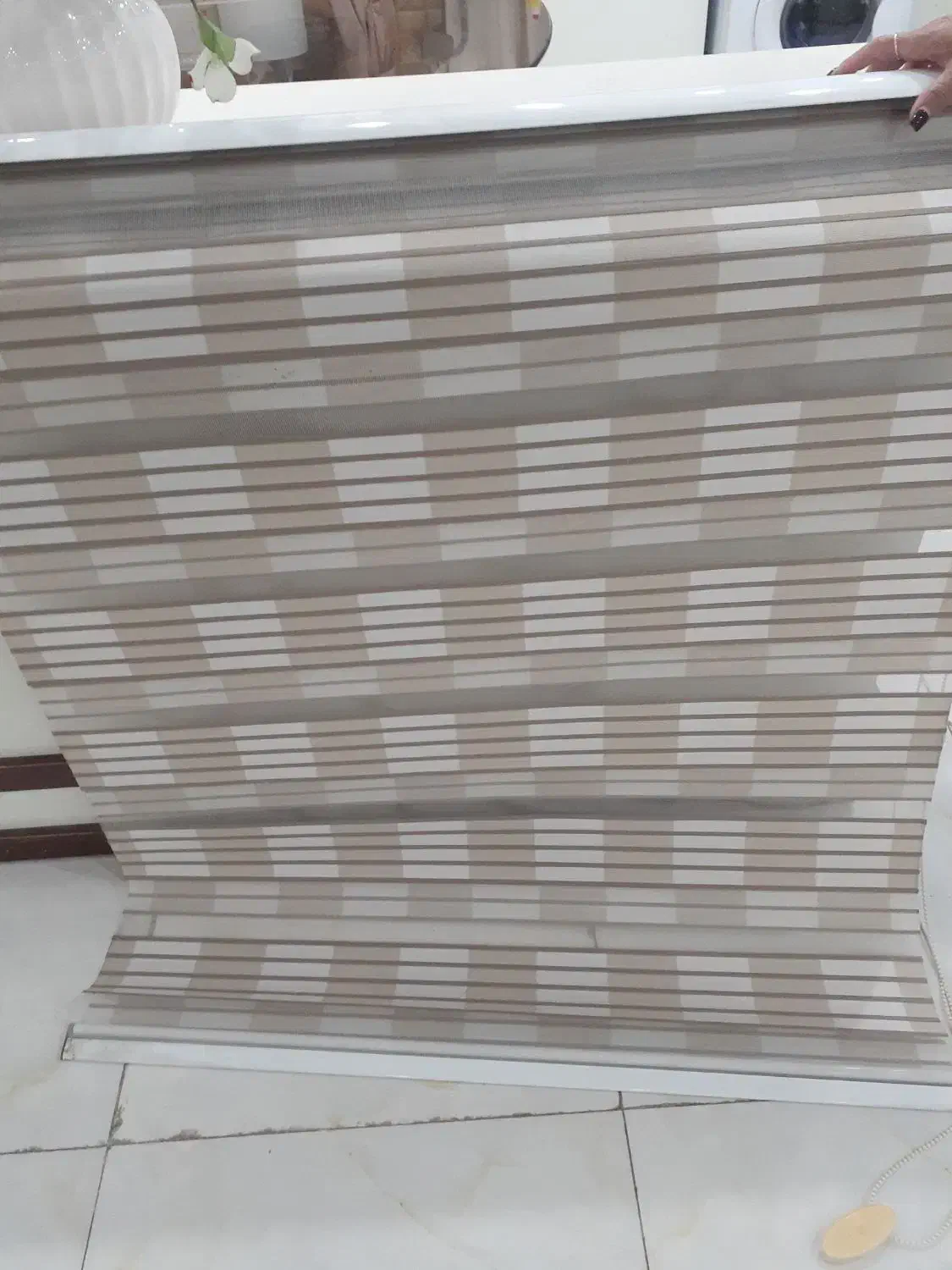 پره زبرا در حد نو ۱۰۸×۱۹۰|پرده، رانر، رومیزی|تهران, سازمان برنامه شمالی|دیوار