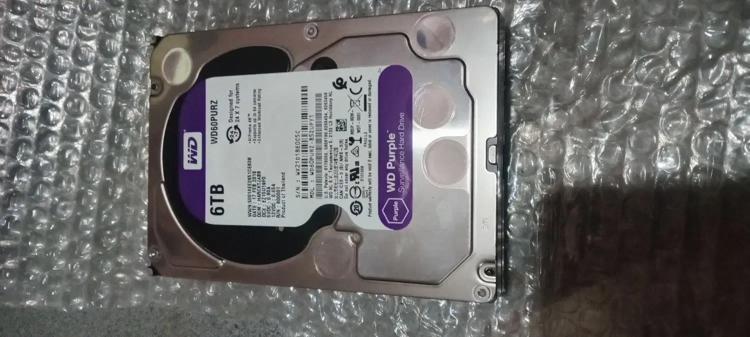 هارد6ترا بنفش|قطعات و لوازم جانبی رایانه|کارون, |دیوار