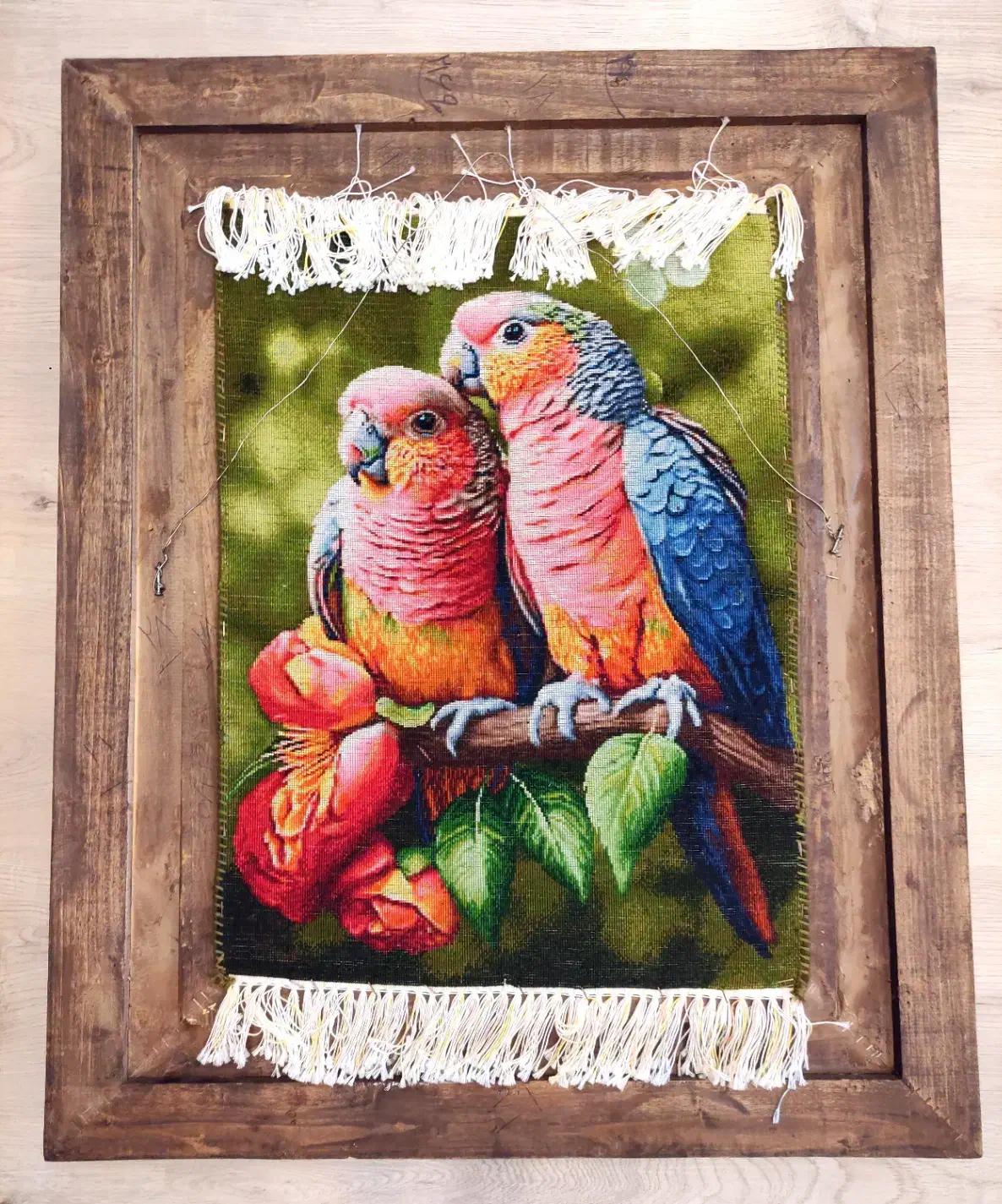 تابلو فرش دستباف طوطی|تابلو فرش|رشت, علی آباد|دیوار