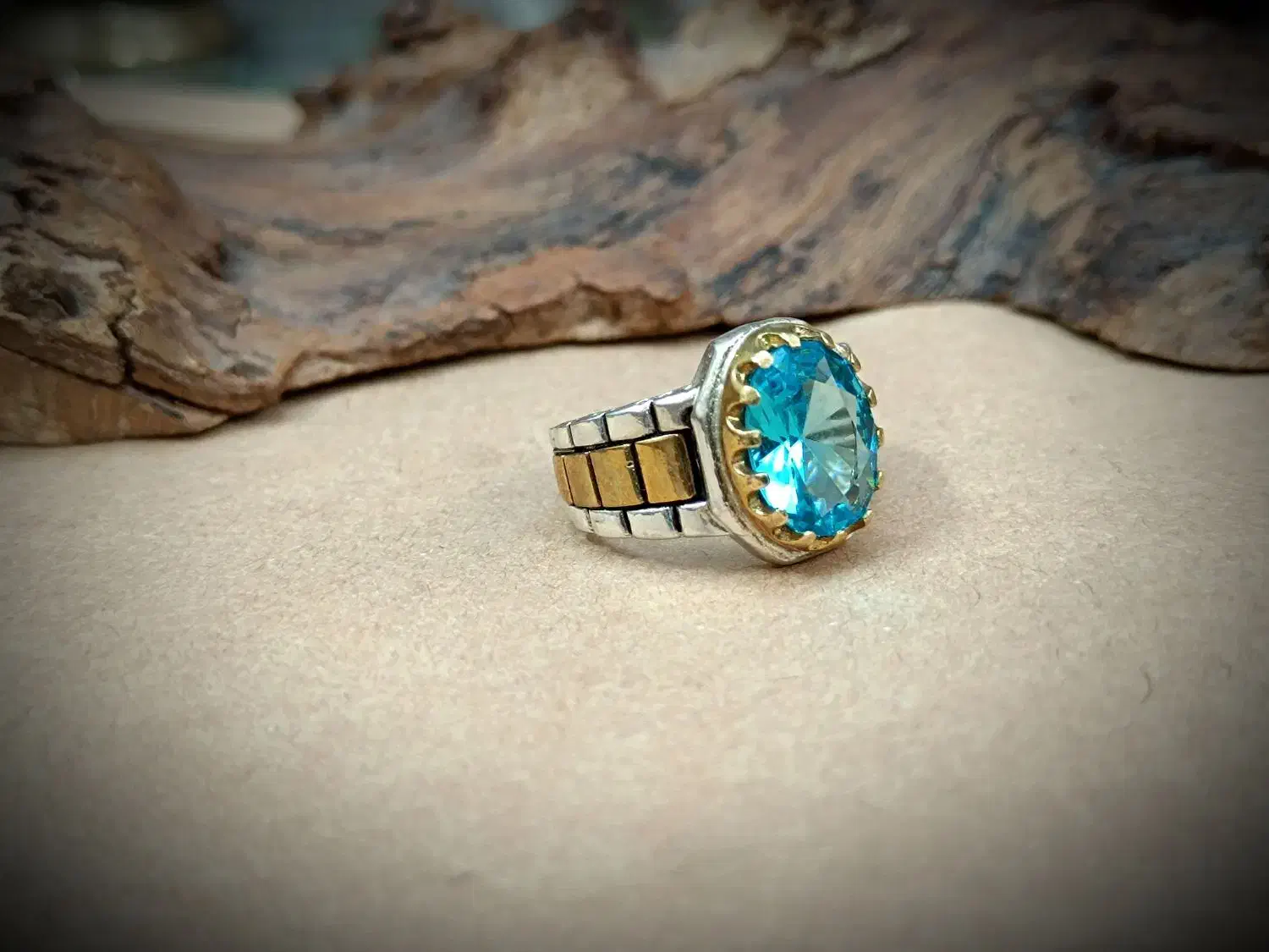 انگشتر نقره مردانه با نگین توپاز|بدلیجات|تهران, شوش|دیوار