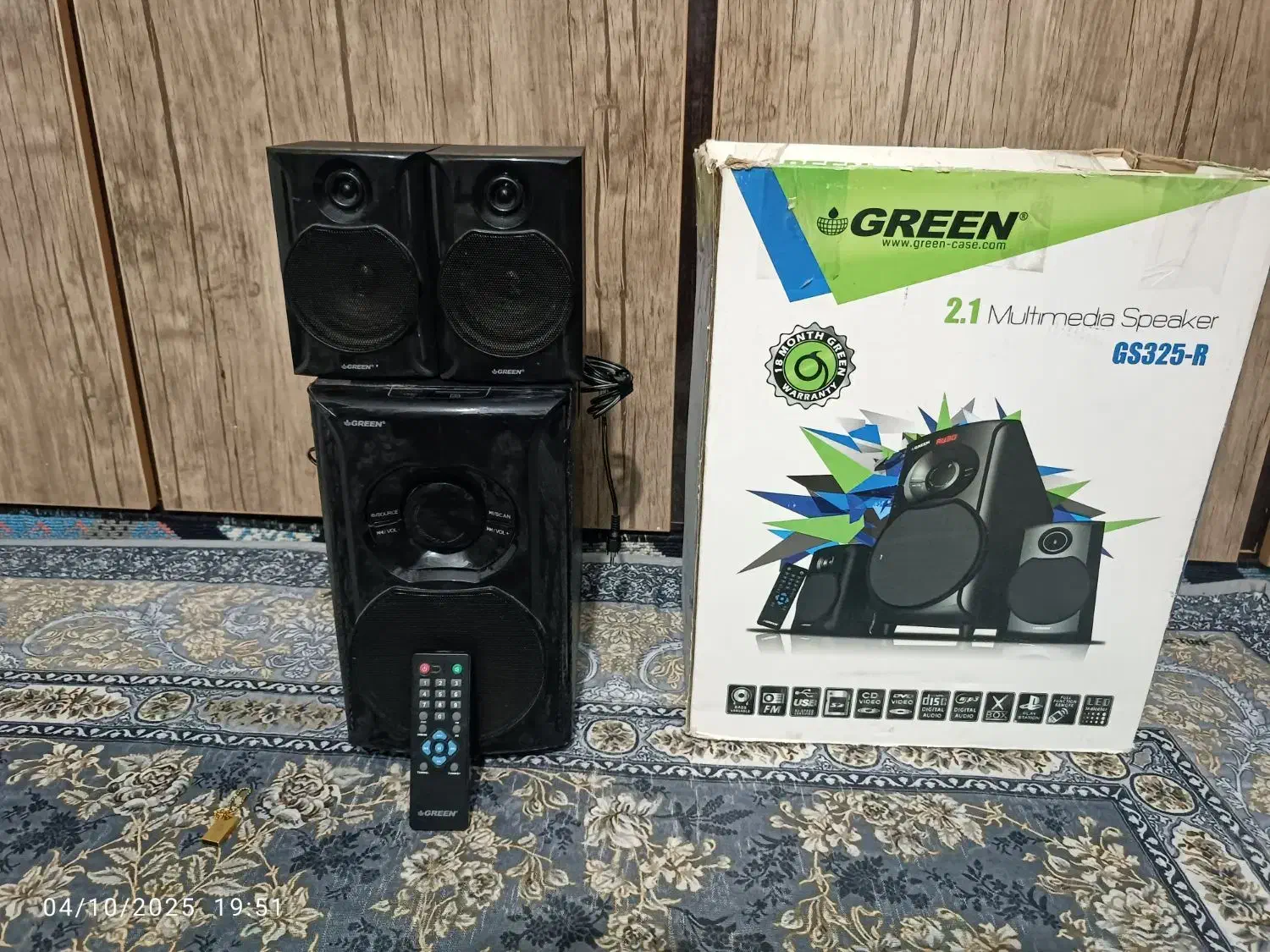 اسپیکر کامپیوتر گرین در حد نو|قطعات و لوازم جانبی رایانه|اهواز, پردیس|دیوار