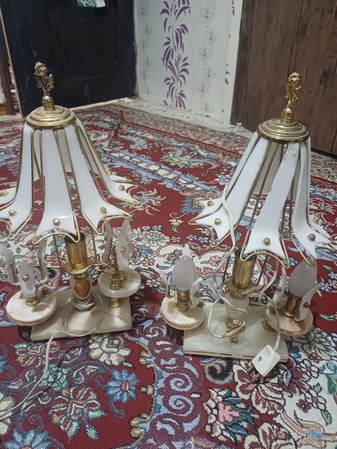 جاشمعی سنگی قدیمی|لوستر و چراغ آویز|مشهد, شهید مطهری|دیوار