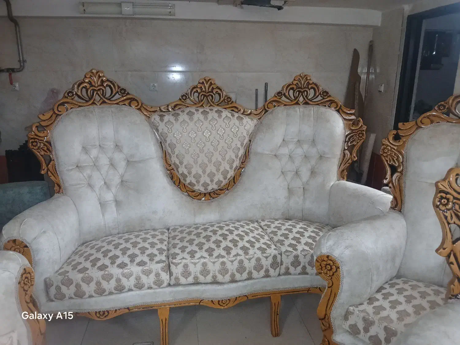 مبل سلطنتی ۹نفره چوب راش|مبلمان خانگی و میز عسلی|کاشمر, |دیوار