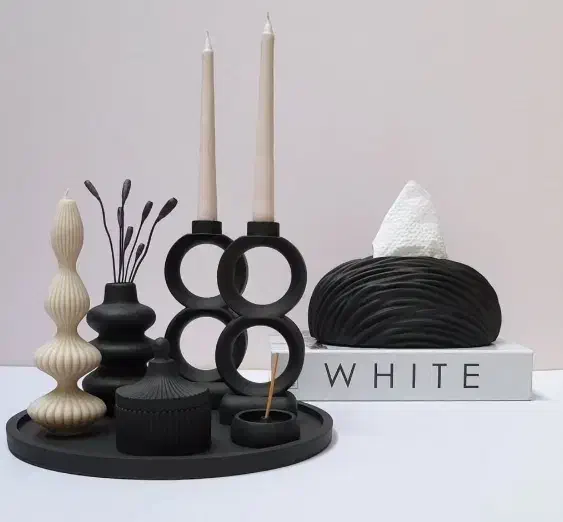 جاشمعی دو حلقه در رنگ دلخواه و مدلهای متنوع|مجسمه، تندیس، ماکت|مشهد, کوی المهدی|دیوار