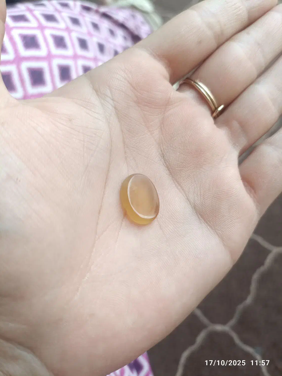 نگین انگشتر عقیق عسلی فردوس|جواهرات|گرگان, |دیوار