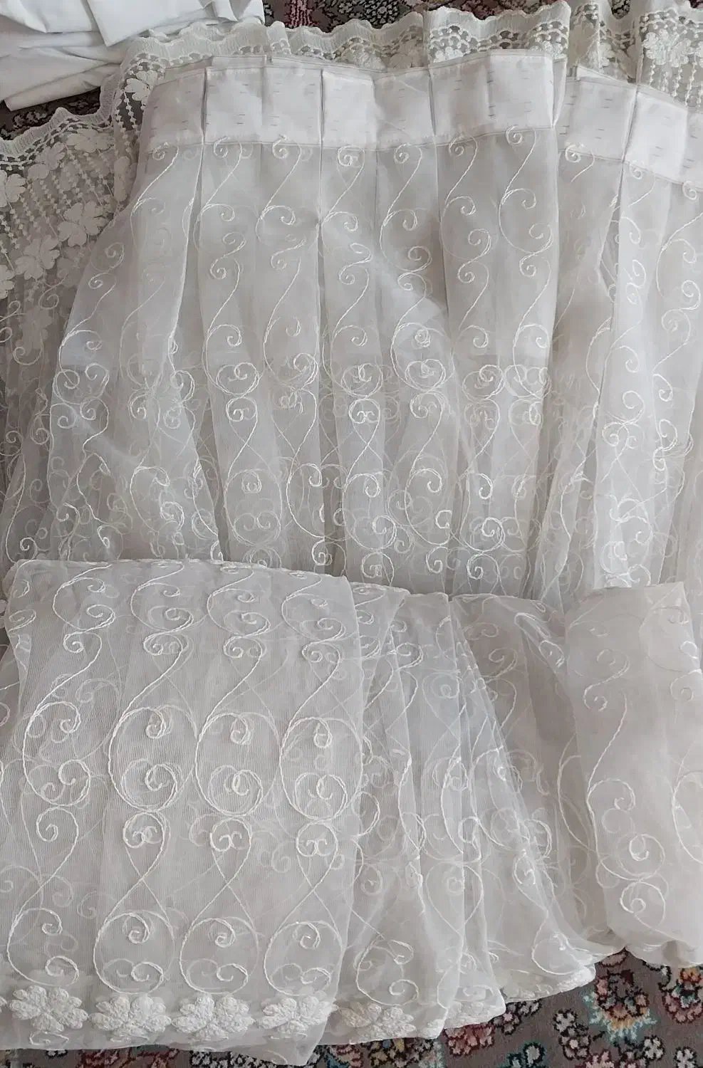 پرده تور سالم|پرده، رانر، رومیزی|هشتگرد, شهرک ریحانه|دیوار